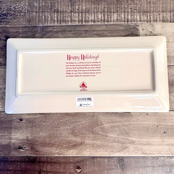 Disney Parks Retro Storybook Holiday Mickey Mouse & Friends Ceramic Tray - Picture 5 of 14